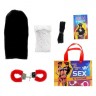 Секс набор для ролевой игры "Секс в законе", маска, чулки, наручники, лента
