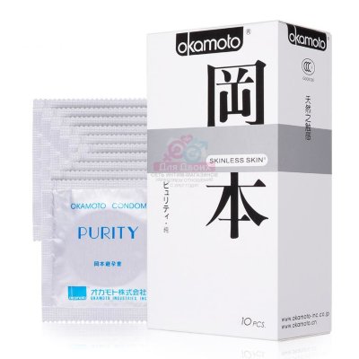 Ультратонкие презервативы "Okamoto" со смазкой, 1 шт.