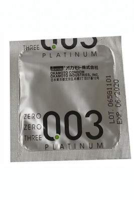 Презервативы "Окамото 003 Platinum" Супер тонкие, 1 шт.