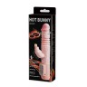 Вибратор с подогревом, ротацией и поступательными движениями Hot Bunny