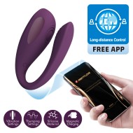 Вибратор для пар с управлением со смартфона Aari