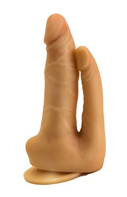 Фаллоимитатор-реалистик вагинально-анальный на присоске (12,5 см)